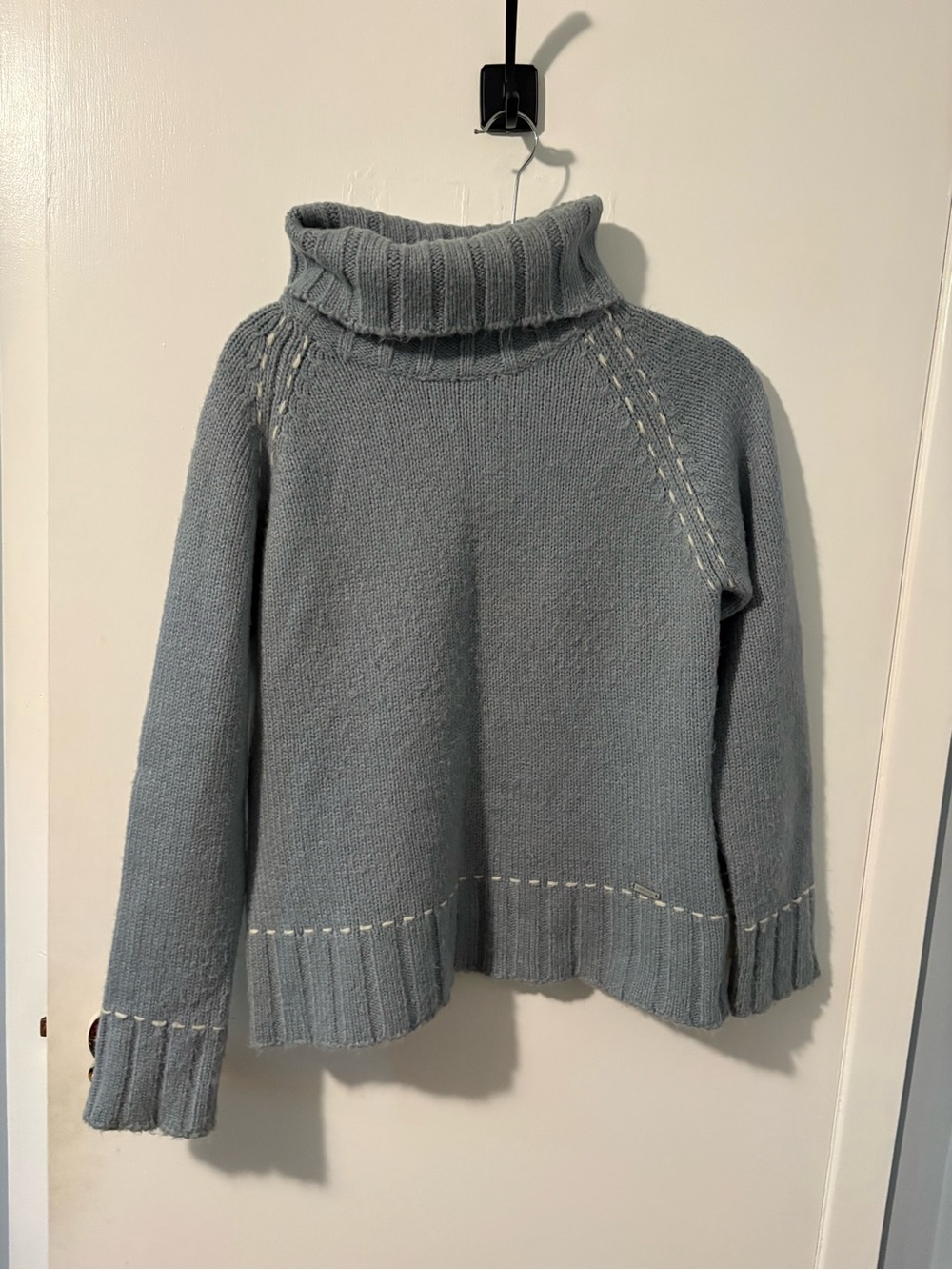 Point Zero by Nicole Benisti Cozy Light Blue Turtleneck